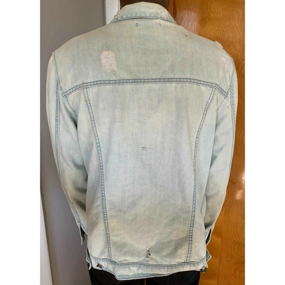 Mens Ripped Dinem Jacket - Picture 2 of 4